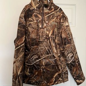 Heybo Camo Quarter Zip. Size Small